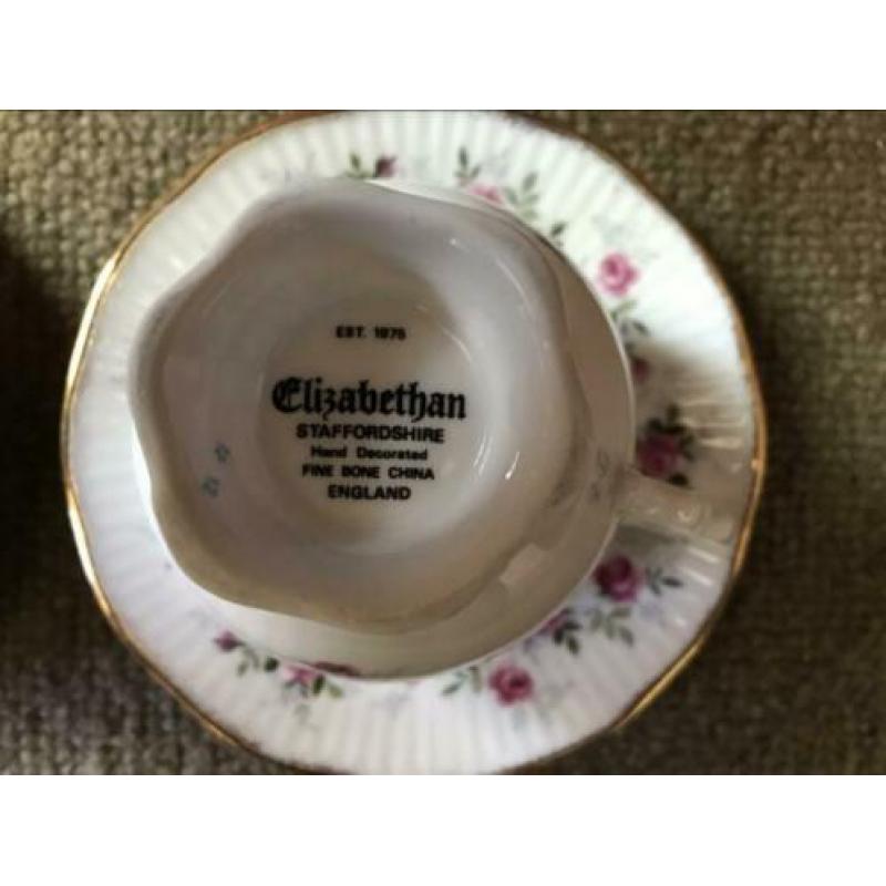 Diverse Engels porseleinen servies! Elizabethan ect.Ann 1875