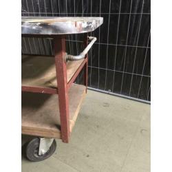 Stoere ateliertafel, werktafel