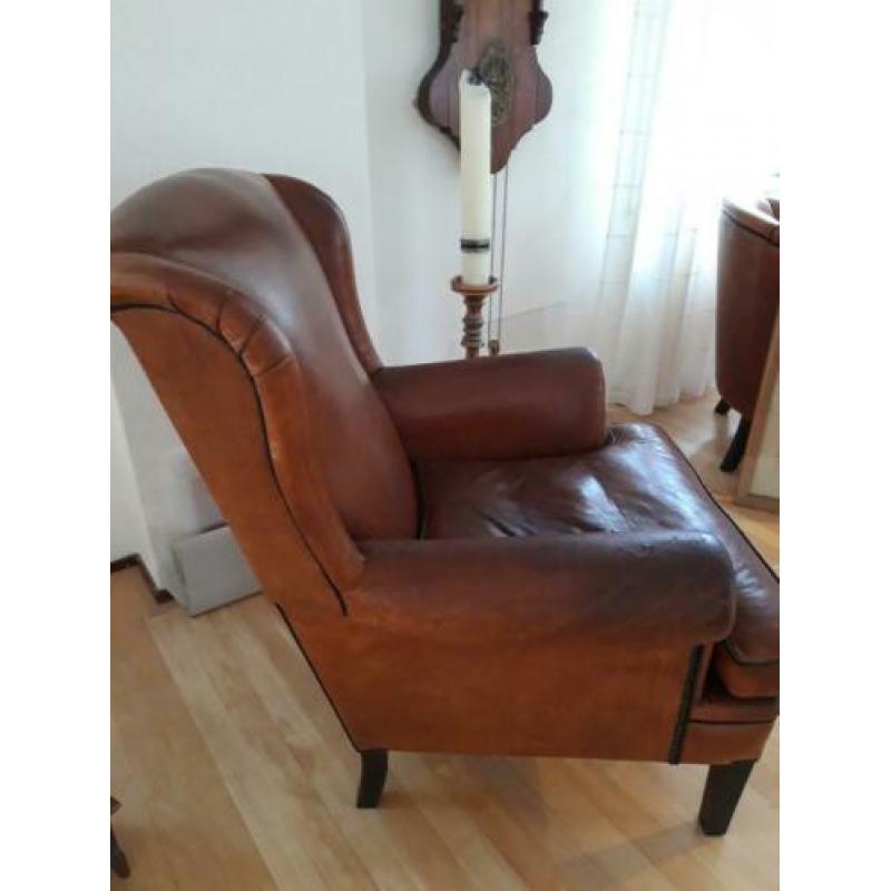 Schapenleren oor fauteuil
