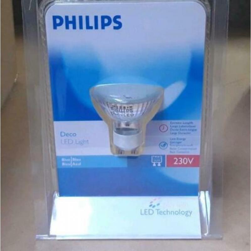 PHILIPS LED 1W GU10 kleurenlampen