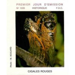 FDC France 1977 Cigales Rouges