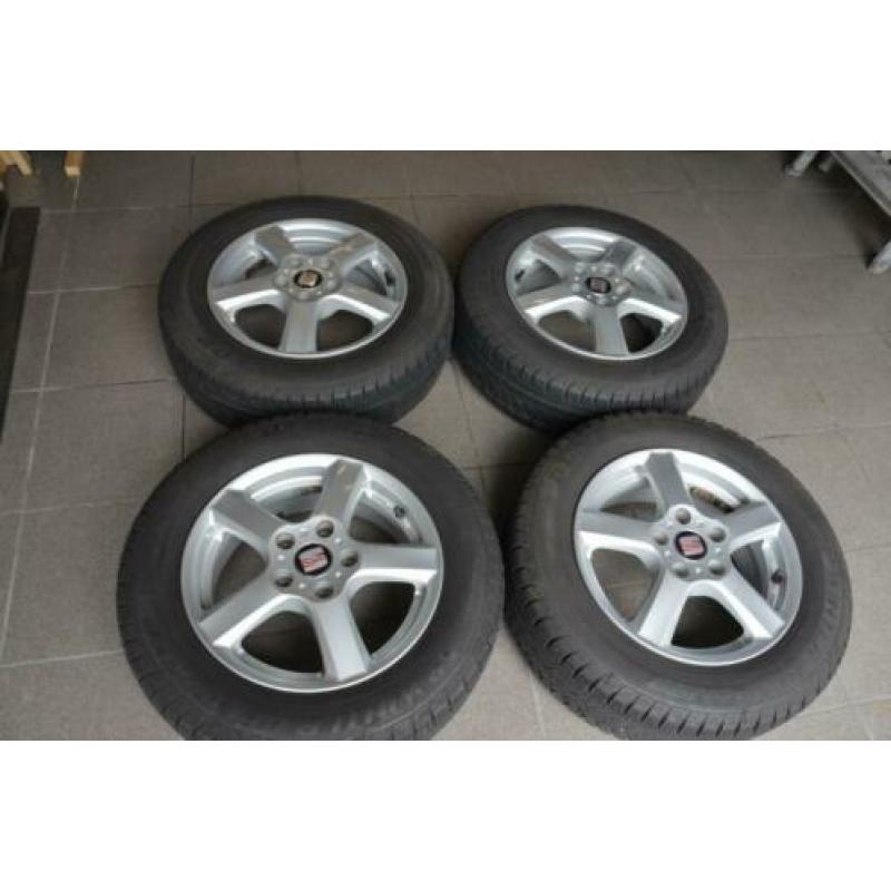 15 inch aluminium velgen met winterbanden