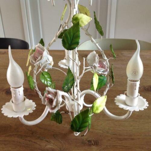 “geemailleerd france hanglamp”1950
