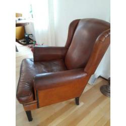 Schapenleren oor fauteuil