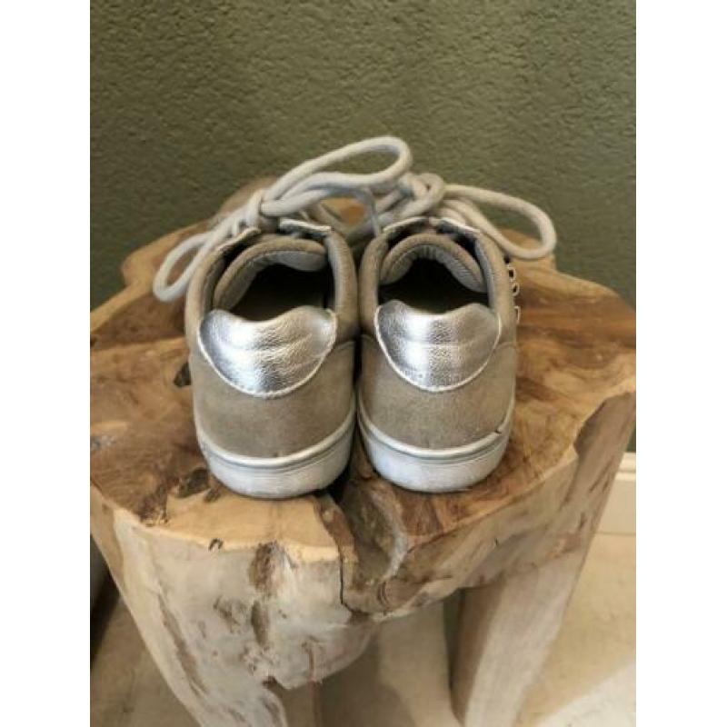 Bull Boxer leren meisjes schoenen mt 31 zilver | grijs