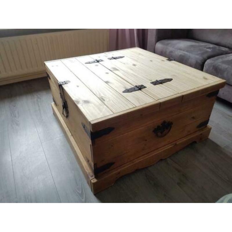 Teab Klep kist salon koffie tafel met veel opbergruimte
