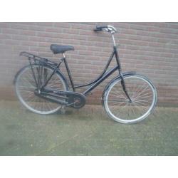 Zwarte omafiets 28 inch