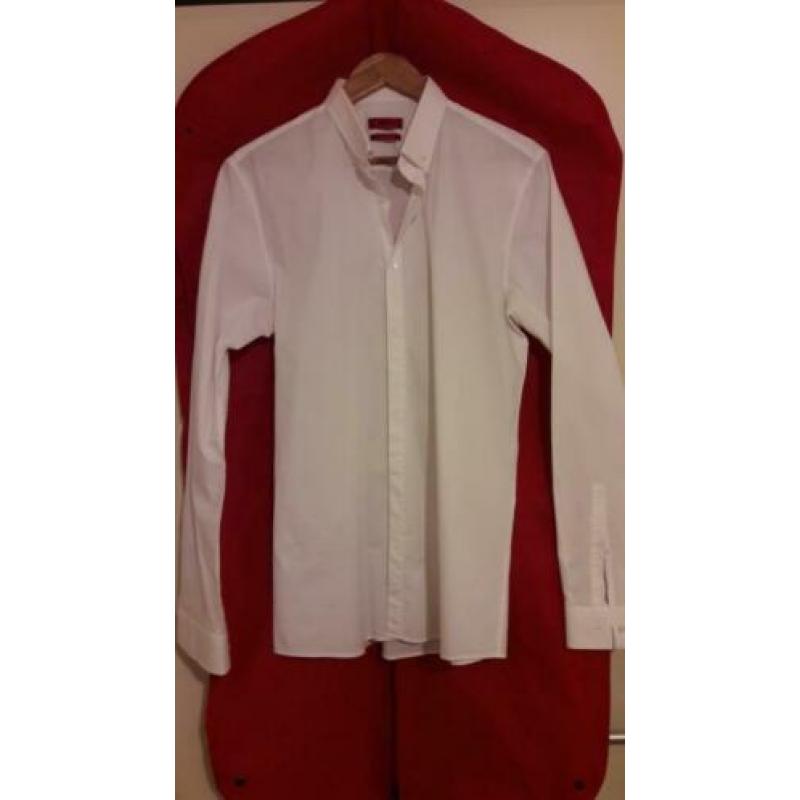 nieuw Hugo Boss pak, zwart, stretch scheerwol, maat L -48/50