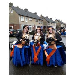 Leuke loopgroep als looppaarden.