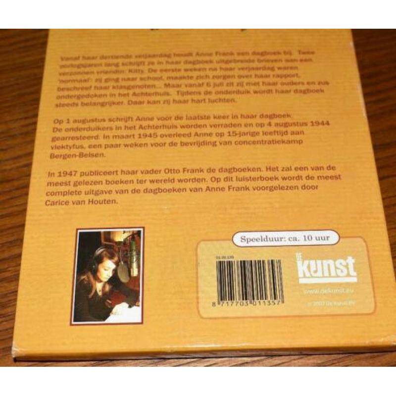 Anne Frank luisterboek 8 cd,s 10 euro inclusief verzenden