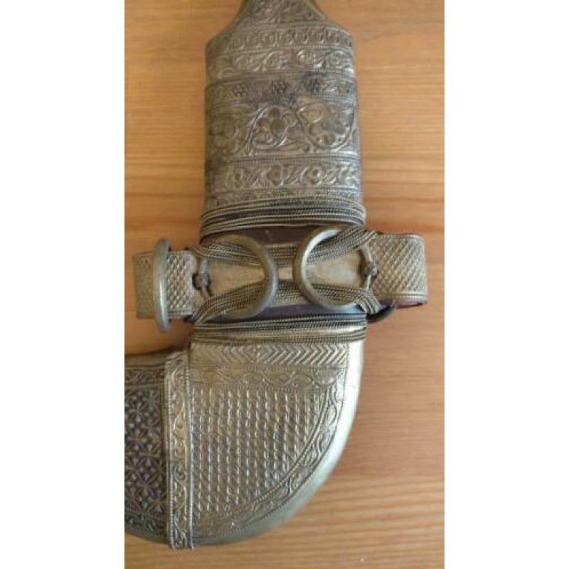 Koumaya, Koummya, Jambiya, Marokko, 19e eeuw, zilver beslag