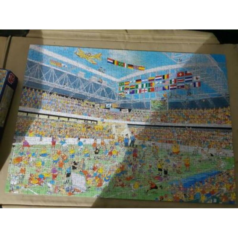 Voetbal waanzin. Jan van Haasteren. 1000 stukjes