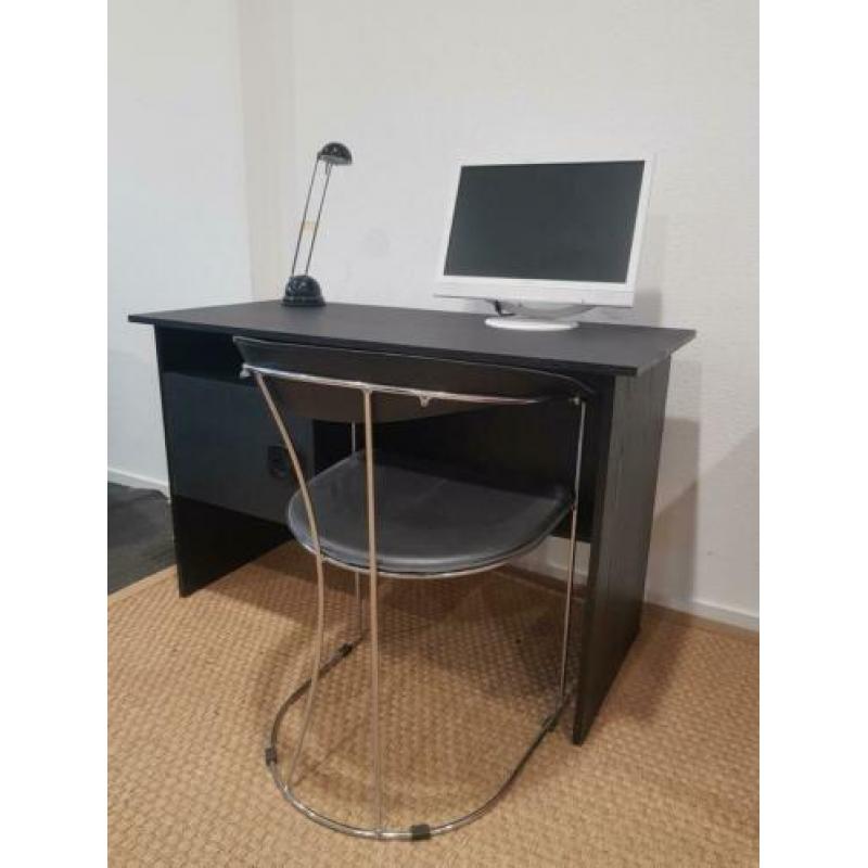Vintage Retro Bureau + Stoel Bureauset