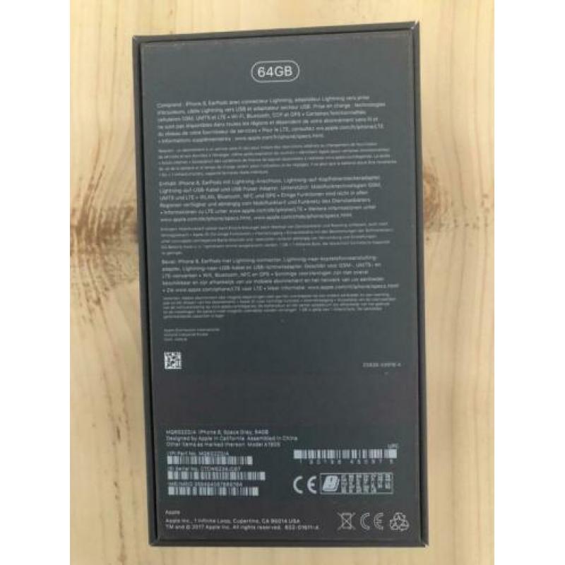 Apple iPhone 8 Space Gray 64GB, origineel en in nieuwstaat