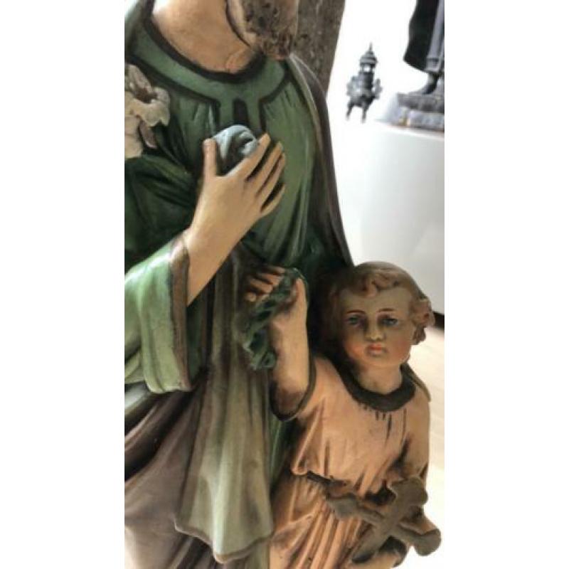 Antiek jezus beeld