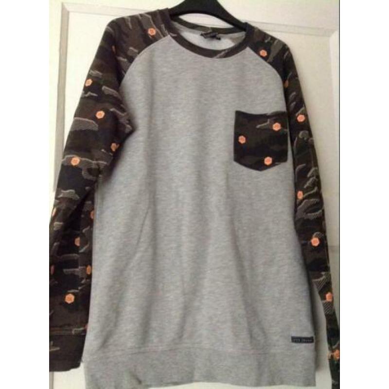 Pakket heren sweater truien/zwarte/blauwe jeans S/evt 176
