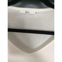 I.Z.G.S: Fijngebreid wit truitje Miss Etam , mt. XL / 42-44
