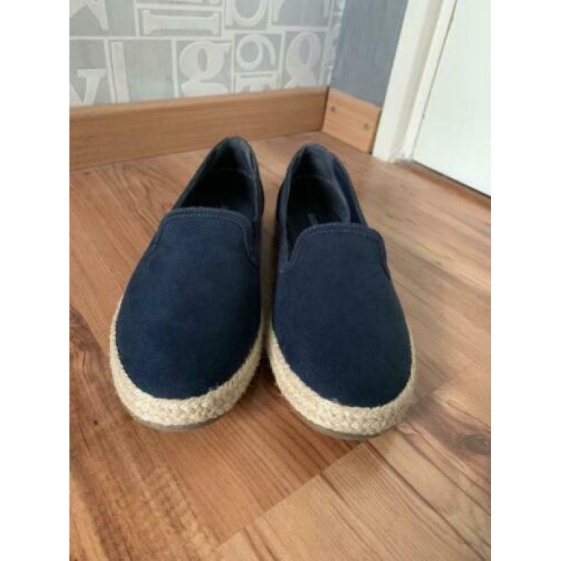 Blauwe espadrilles