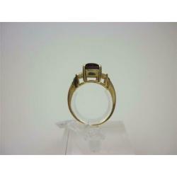 Ring goud granaat en edelstenen / Z6251
