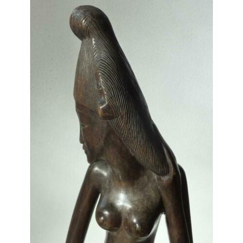 Art Deco, Bali, Balinees langgerekt beeld, Klungklung