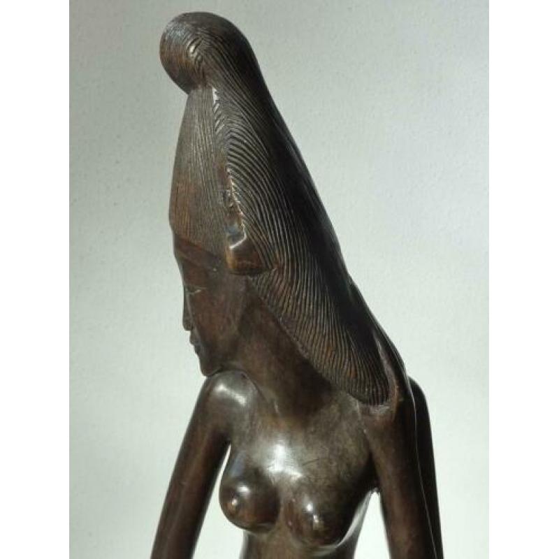 Art Deco, Bali, Balinees langgerekt beeld, Klungklung