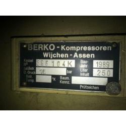 Berko compressor 400v 250ltr bj 1989