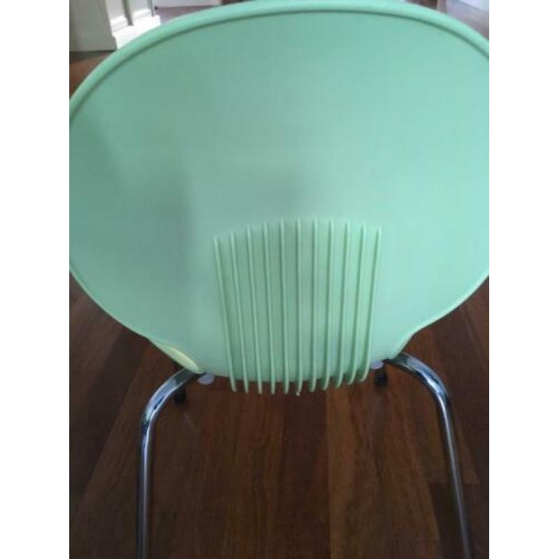 4 design kinderstoelen Galvano Tecnica kleur turquoise