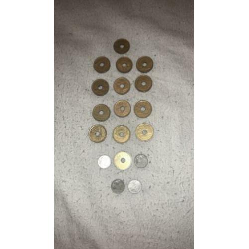 Lotje Spaanse 19 munten 25 pesetas