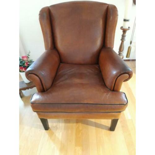 Schapenleren oor fauteuil