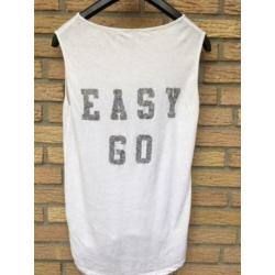 Yaya top singlet wit katoen + linnen xs / 34 - 36 nieuw