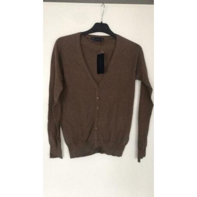 Zara nieuw basic vest bruin maat small
