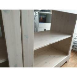 Open kast commode kastje kasten 2x hout WOOOD houten white