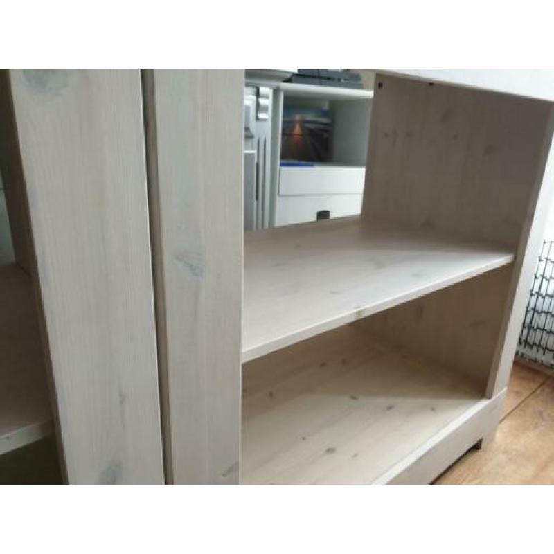 Open kast commode kastje kasten 2x hout WOOOD houten white