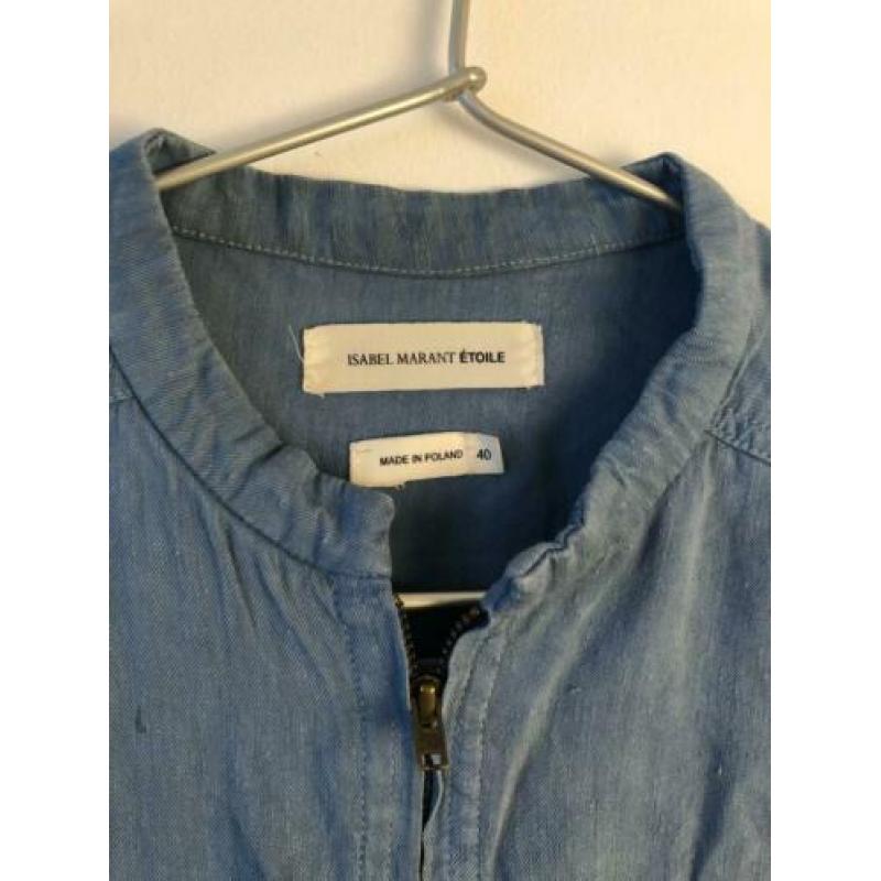 isabel marant blauw linnen jasje maat 40