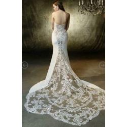 Nieuwe trouwjurk enzoani maat 40/42 strapless bohemian