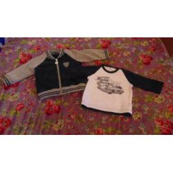 Vestje met longsleeve Gymp maat 56 jongen