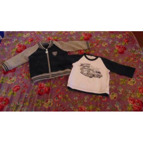 Vestje met longsleeve Gymp maat 56 jongen