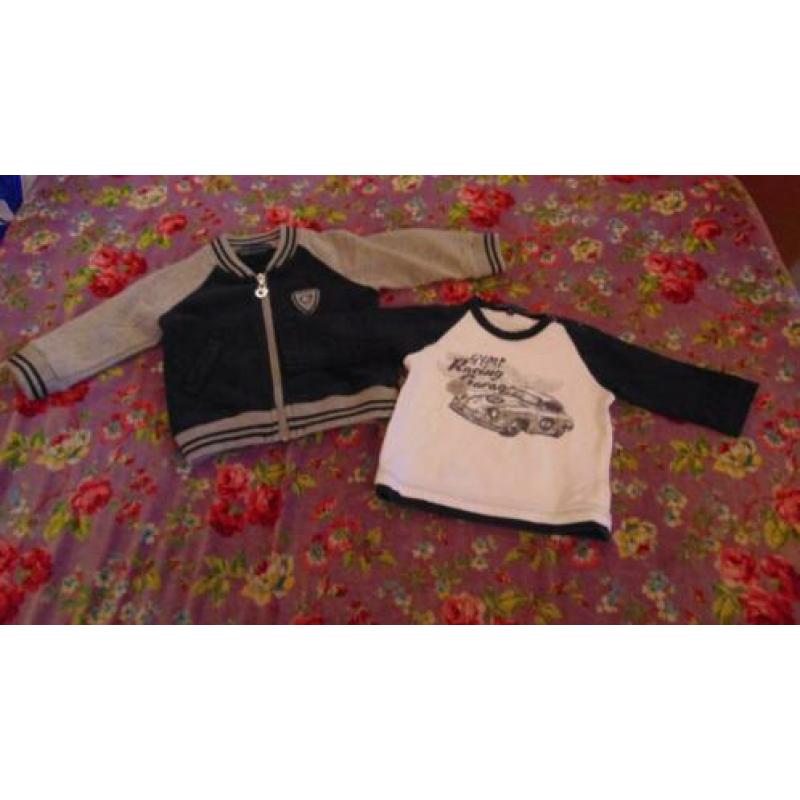 Vestje met longsleeve Gymp maat 56 jongen