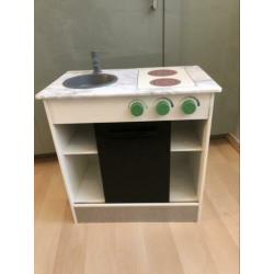 *teab* Ikea speelkeuken Nybakad schuifdeur wit zwart groen