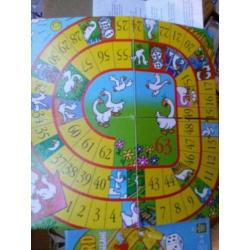 Kleine ganzenbord spel.