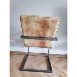 Buffelleer - 6x wave eetkamerstoelen - Rofra Home
