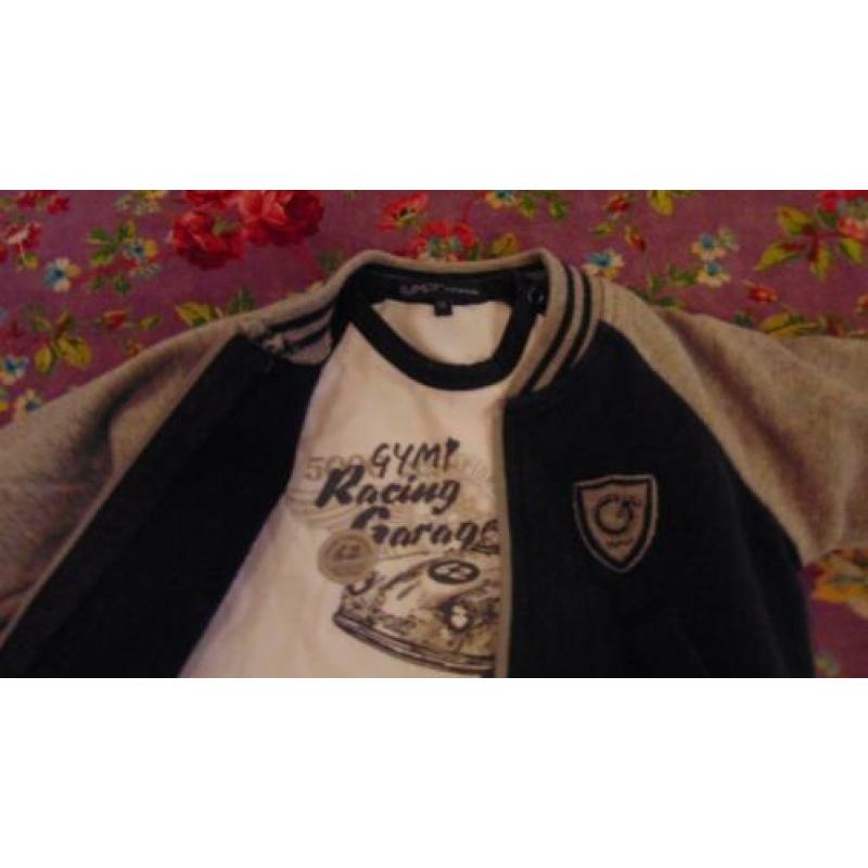Vestje met longsleeve Gymp maat 56 jongen