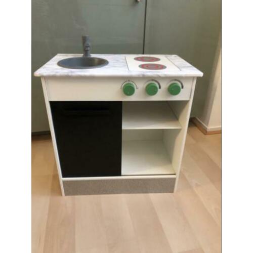 *teab* Ikea speelkeuken Nybakad schuifdeur wit zwart groen