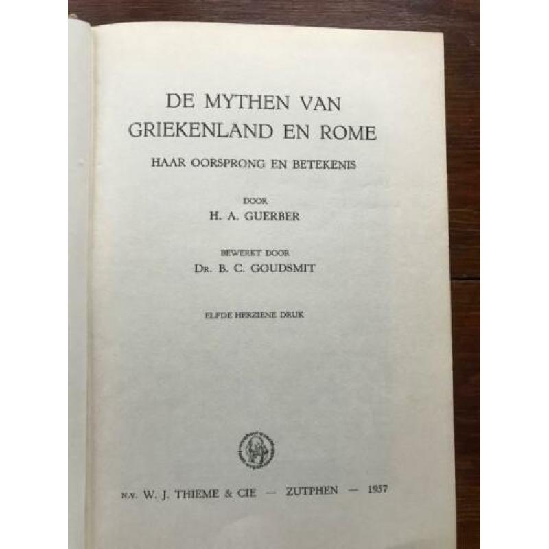 H.A. Guerber Mythen van Griekenland en Rome 1957
