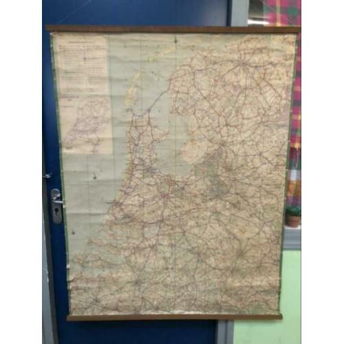 Kaart van Nederland uit 1958