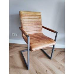 Buffelleer - 6x wave eetkamerstoelen - Rofra Home