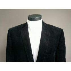 Avezzano rib colbert. Kleur Zwart. Maat 28 / 56. Regular Fit