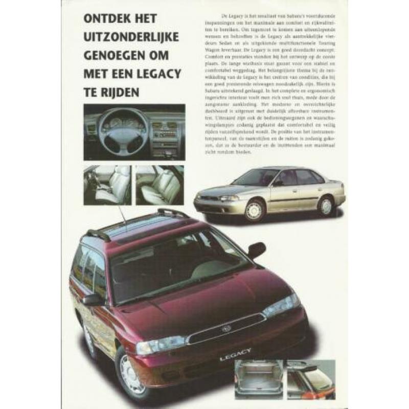 Folder Subary Legacy 1995 (brochure)