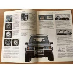 Autofolder/Brochure Suzuki Vitara Original-Zubehor 1992