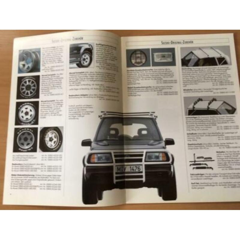 Autofolder/Brochure Suzuki Vitara Original-Zubehor 1992